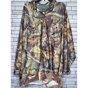 Vintage Oversize Outfitters Camouflage Print‎ Mens 3X Hunting Shirt *Customized*